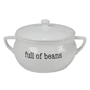 Just Words 11 in. 84 oz. Multi-Colored Bean Pot