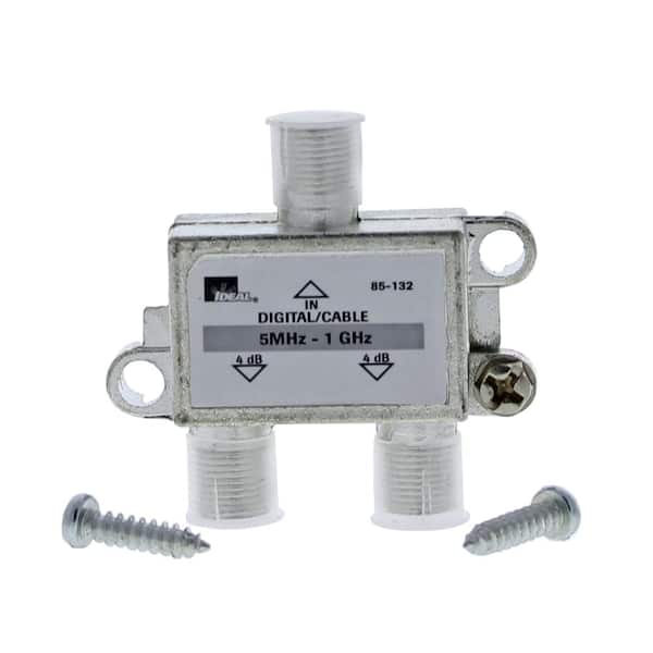 IDEAL 5 MHz - 1 GHz 2-Way High-Performance Cable Splitter (Standard Package, 4 Splitters)