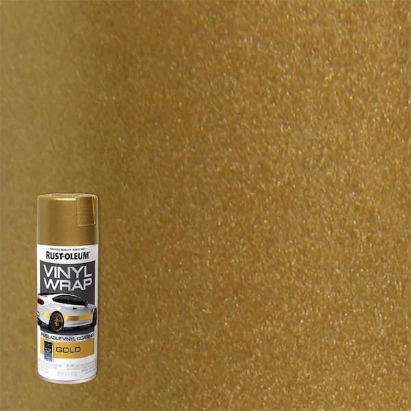 Rust-Oleum Automotive 11 oz. Vinyl Wrap Metallic Gold Peelable Coating Spray Paint (Case of 6)