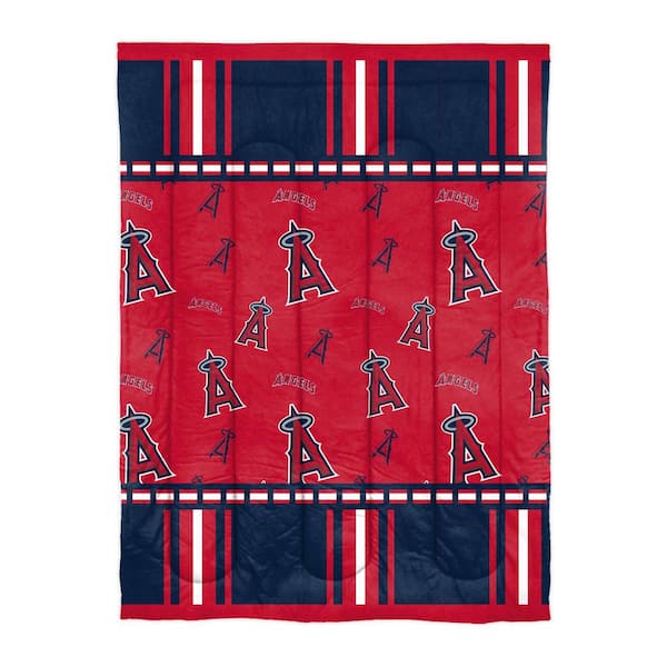 THE NORTHWEST GROUP Los Angeles Angels Rotary 4-Piece Twin Size Multi Colored Bed In a Bag Set