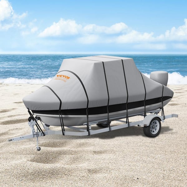 VEVOR T Top Boat Cover 20 ft.-22 ft. Waterproof T-Top Boat