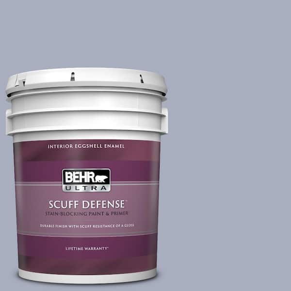 BEHR ULTRA 5 gal. #ICC-55 Hydrangea Blossom Extra Durable Eggshell Enamel Interior Paint & Primer