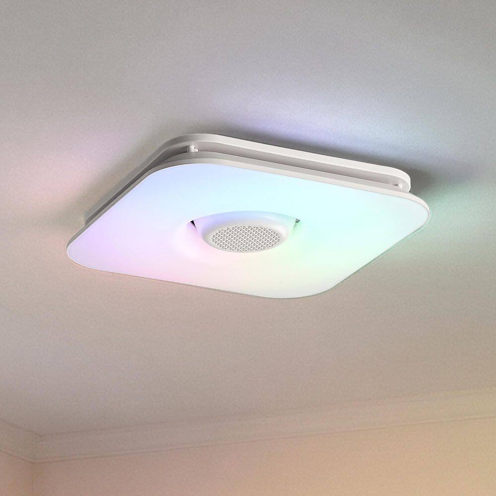110 CFM Ceiling Bathroom Exhaust Fan with Bluetooth Speaker and Adjustable CCT LED Lights and RGB Light price history on PriceWatchPro