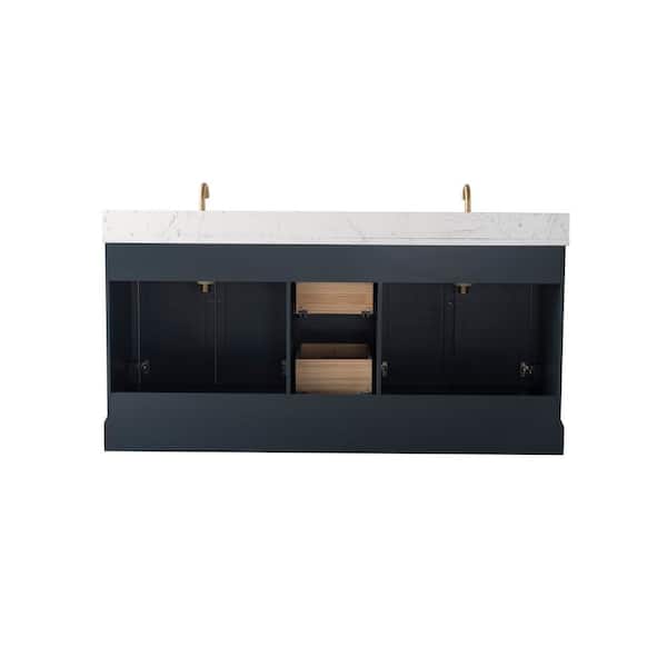 Vanity Art 72 in. W x 22 in. D x 34.5 in. H Double Sink Vintage