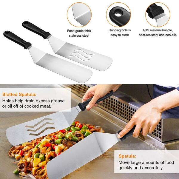 Dyiom 14-Pieces Stainless Steel BBQ Accessories Griddle Grill