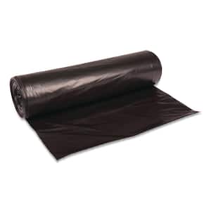 43 in. x 47 in. 56 Gal. 0.6 mil Black Low-Density Trash Can Liners (25-Bags/Roll, 4-Rolls/Carton)