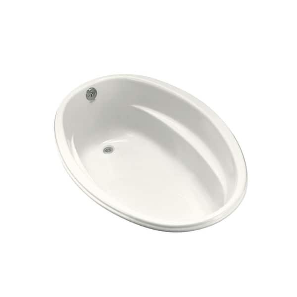 KOHLER Proflex 60 in. x 40 in. Oval Soaking Bathtub with Reversible Drain in White