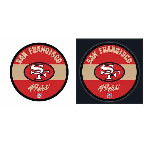 Evergreen San Francisco 49ers Vintage Round 23 in. Plug-in LED Lighted Sign