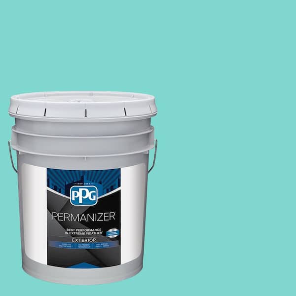 PERMANIZER 5 gal. PPG1232-4 Isle Royale Flat Exterior Paint