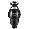 VEVOR Garbage Disposal 3/4HP 3250RPM – Continuous Feed Food Waste Disposer With EZ Mount System, Sound Reduction, Power Cord & Splash Guard For Kitchen Sinks