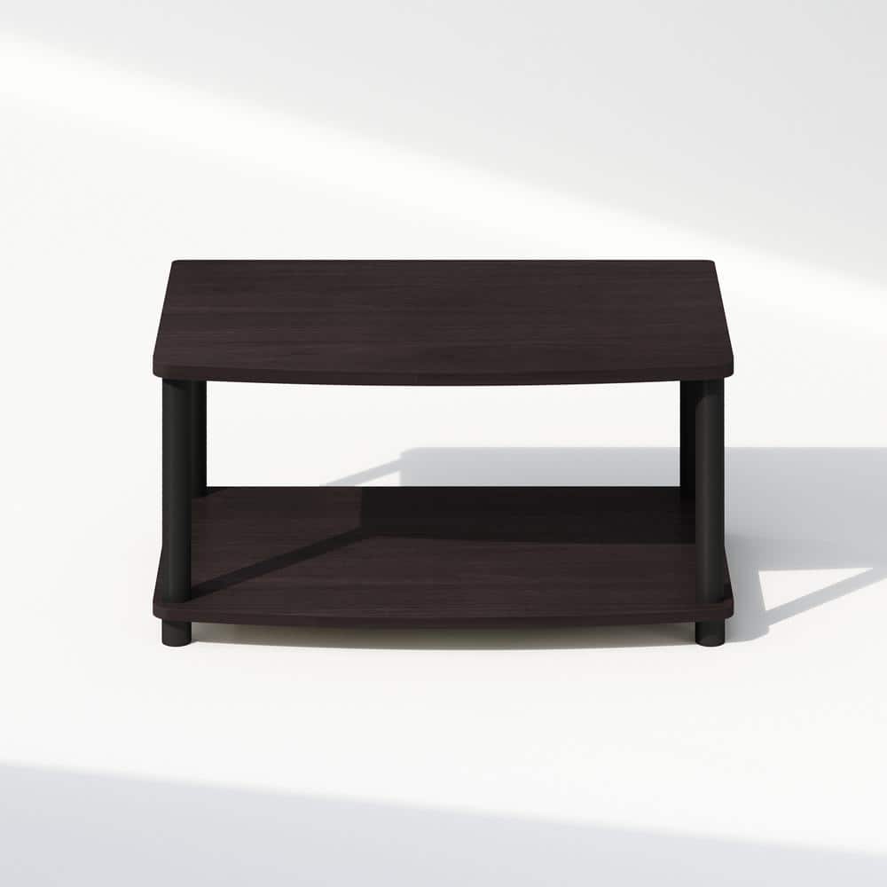 Dark Walnut 2-Tier Composite Wood Printer Stand
