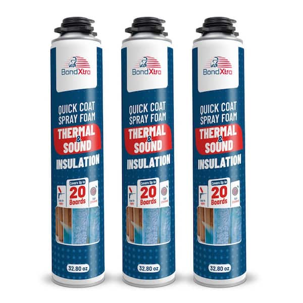 BX930 Insulation Spray Foam Sealant 32.8 oz. Self-Expanding Foam for Thermal and Sound Insulation (3 Pack)