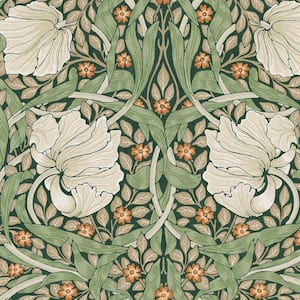 William Morris at Home Pimpernel Green Wallpaper