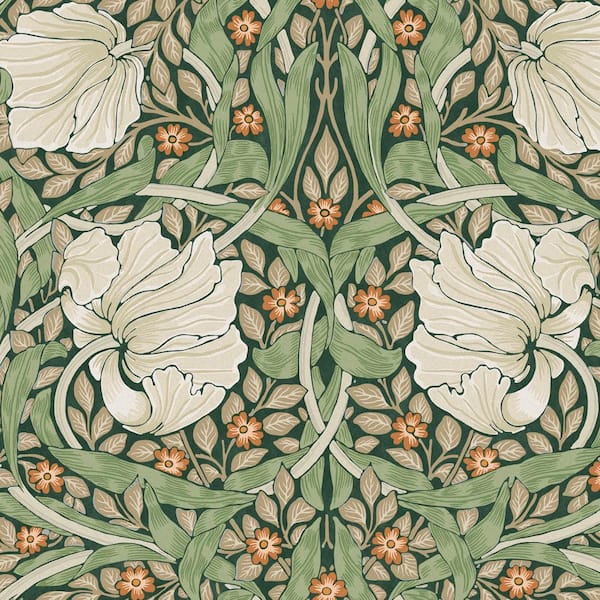 Graham & Brown William Morris at Home Pimpernel Green Wallpaper 124242 ...