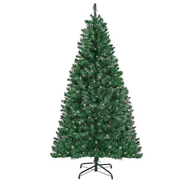 National Tree Company 6 ft. Acacia Artificial Christmas Tree Pre-Lit with Clear Lights