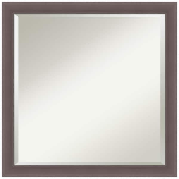 Amanti Art Urban Pewter 22.5 in. H x 22.5 in. W Framed Wall Mirror