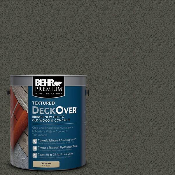 BEHR Premium Textured DeckOver 1 gal. #SC-108 Forest Textured Solid Color Exterior Wood and Concrete Coating