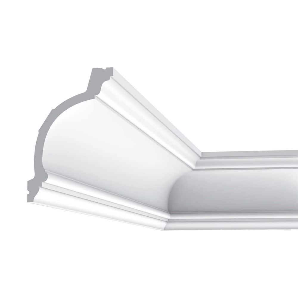 Primed White Polyurethane Crown Moulding 78-inch