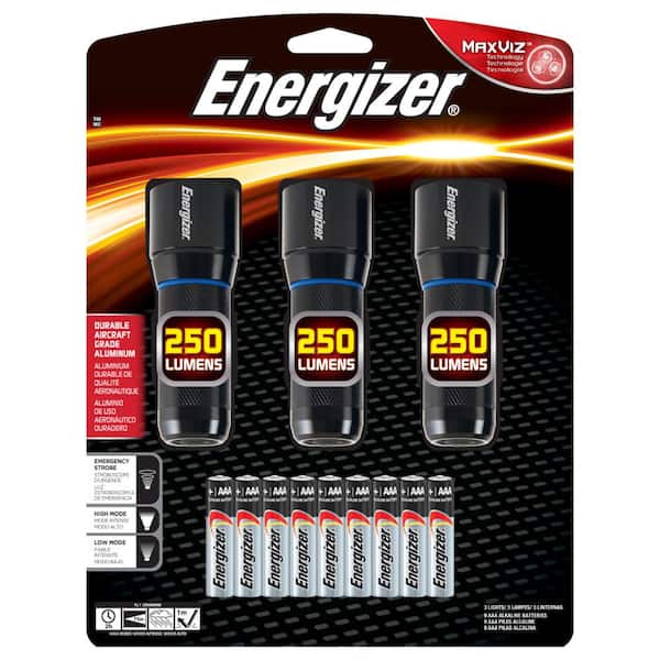 fles Waarschuwing Ontbering Energizer 250-Lumen Metal Flashlights (3-Pack) PMPH32E3 - The Home Depot