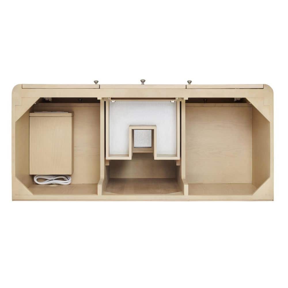 Gracyn 48.0 in. Single Bath Vanity in Coastal Driftwood with Wireless Charging Victorian Silver Quartz Top price history on PriceWatchPro