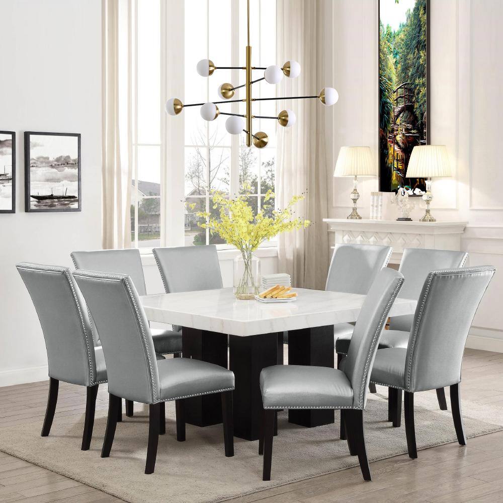 Elegant 39'' Black and Gold Crystal Chandelier with Milk White Shades
