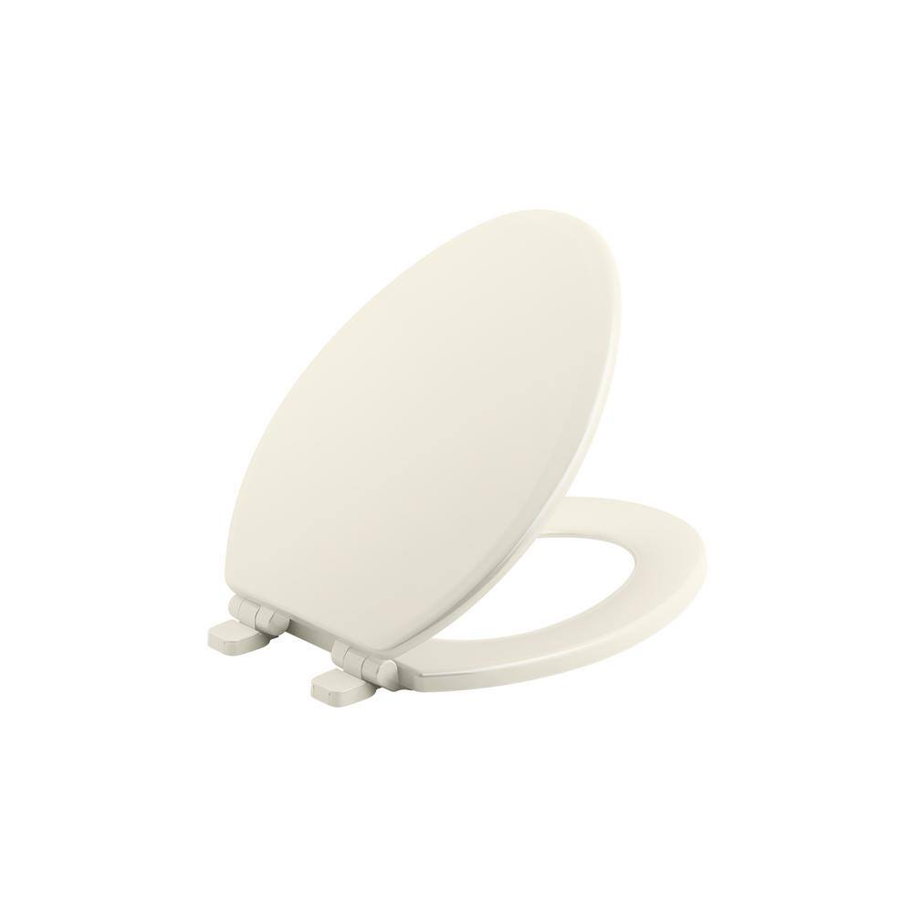 UPC 885612664624 product image for Ridgewood Elongated Quiet-Close Closed Front Toilet Seat in Biscuit | upcitemdb.com