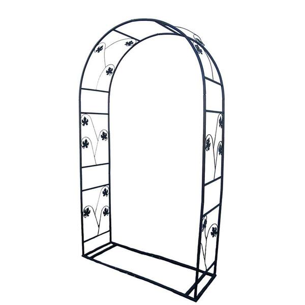 Oakland Living 88 in. x 48 in. Single Leaf Arbor with Base