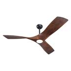 Mavericker 62 in. LED Indoor Oil Rubbed Bronze DC Motor Ceiling Fan with Remote Control