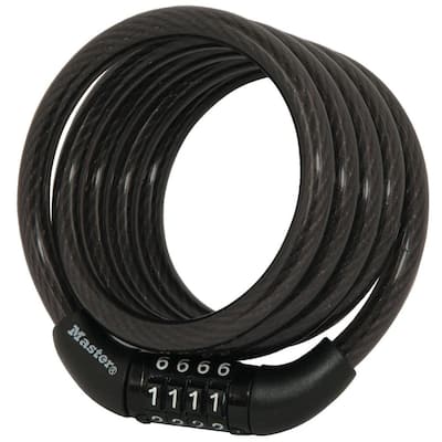Bike Lock Cable with Combination,  4 ft. Long