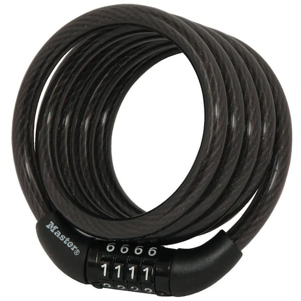 Master Lock Bike Lock Cable with Combination, 4 ft. Long 8143DHCHD