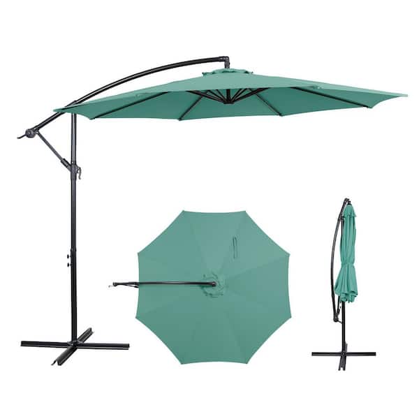 AE Outdoor Classic 10 ft. Aluminum Cantilever Residential Tilt Patio Umbrella in Skyblue AE Outdoor Classic 10 ft. Aluminum Cantilever Residential Tilt Patio Umbrella in Skyblue
