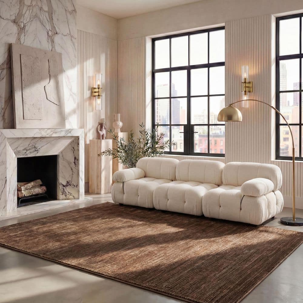 SAFAVIEH Vision Brown 8 ft. x 10 ft. Solid Area Rug VSN606E-8
