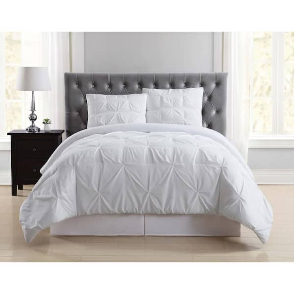 Truly Soft Everyday 3-Piece White Full/Queen Duvet Cover Set