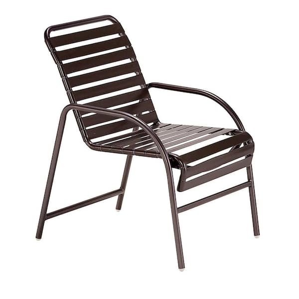 Tradewinds Milan Java Commercial Patio Game Chair (2-Pack)