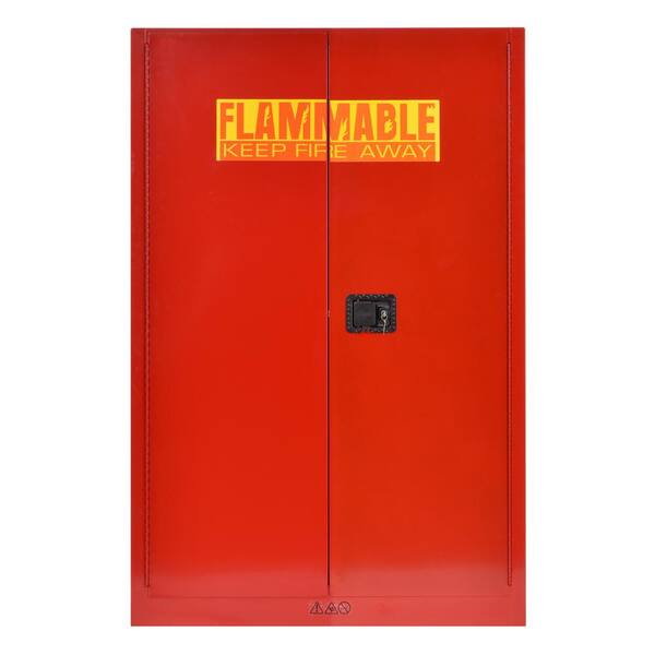 Sandusky Steel Freestanding Garage Cabinet in Red (43 in. W x 65 in. H x 18 in. D)