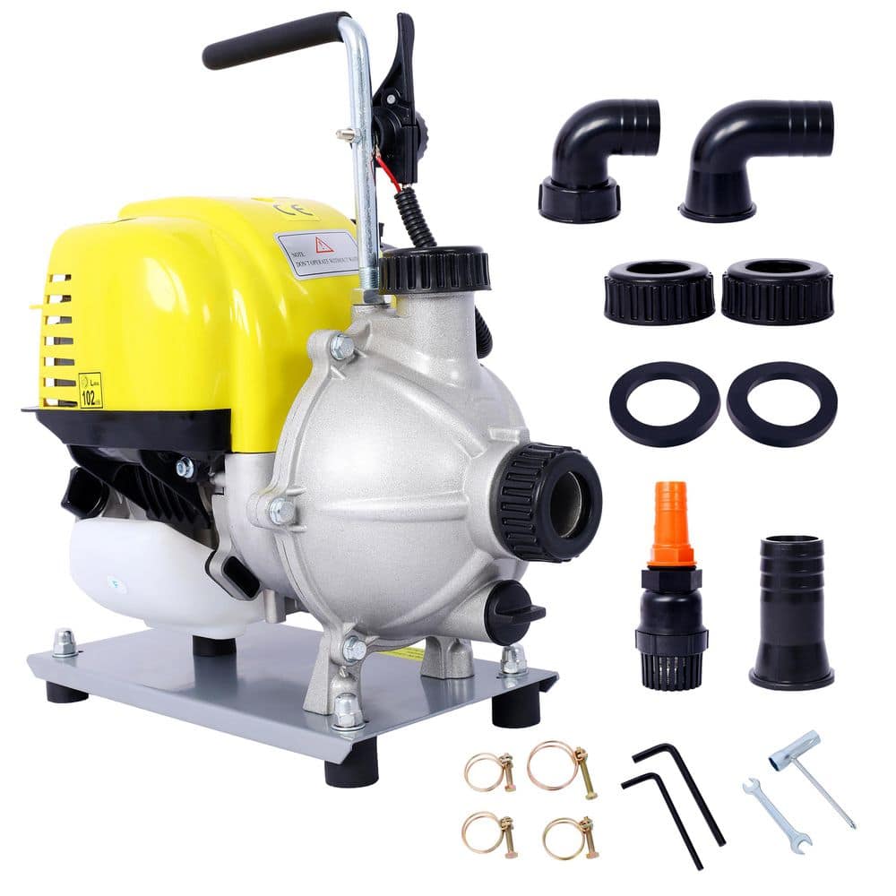 cadeninc 38CC 4-Stroke Gasoline Water Pump,Gas-Powered Transfer Pump for Flood Landscaping or Gardening Irrigation