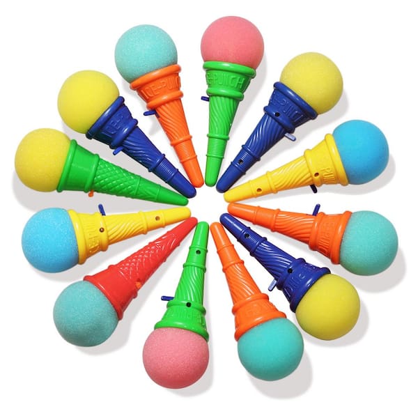 Novelty Place Ice Cream Shooters Toy -Squeeze N' Pop Game - Great Party Favors for Kids and Children(12-Pack)