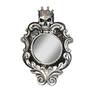 The Fairest 1 of All 10 in. W x 14.5 in. H Polyresin Silver Decorative Mirror