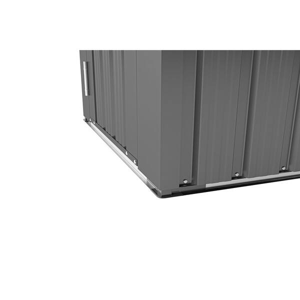 Unbranded - 1.41 ft. W x 2.46 ft. D x 5.80 ft. High Quality Galvanized Metal Shed with Solid Lock System in Black (14 sq. ft.)
