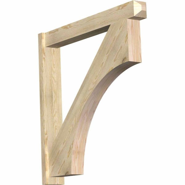 Ekena Millwork 6 in. x 42 in. x 42 in. Westlake Craftsman Rough Sawn Douglas Fir Outlooker