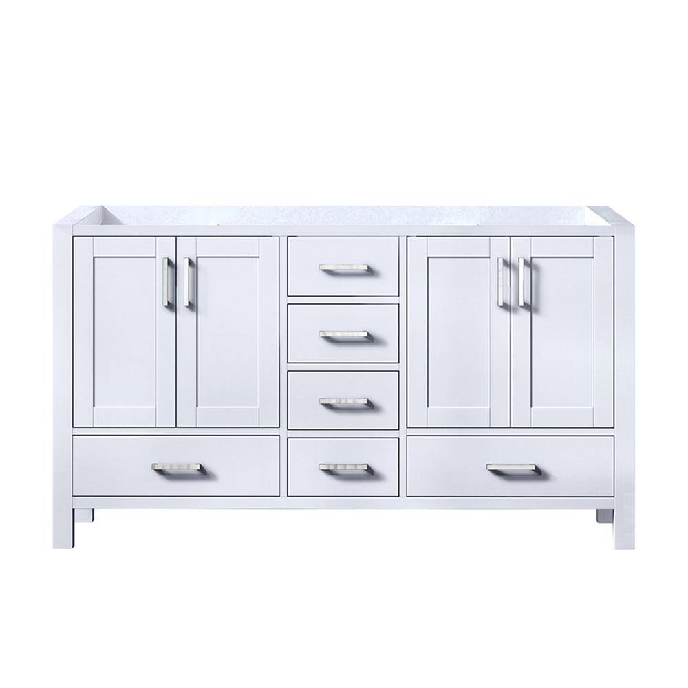 Jacques 60" White Double Freestanding Vanity Cabinet