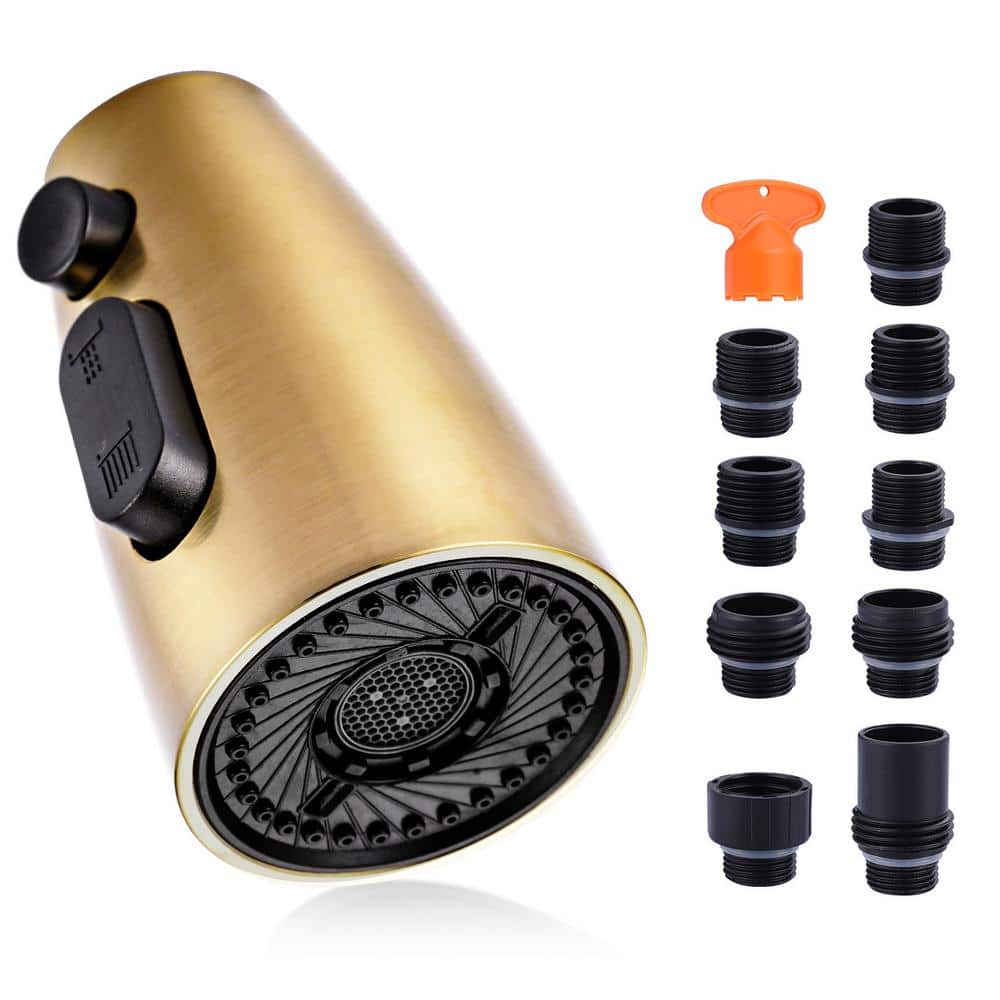 3 Functions Sprayer Pull Down Kitchen Faucet Spray Head Replacement in Gold price history on PriceWatchPro