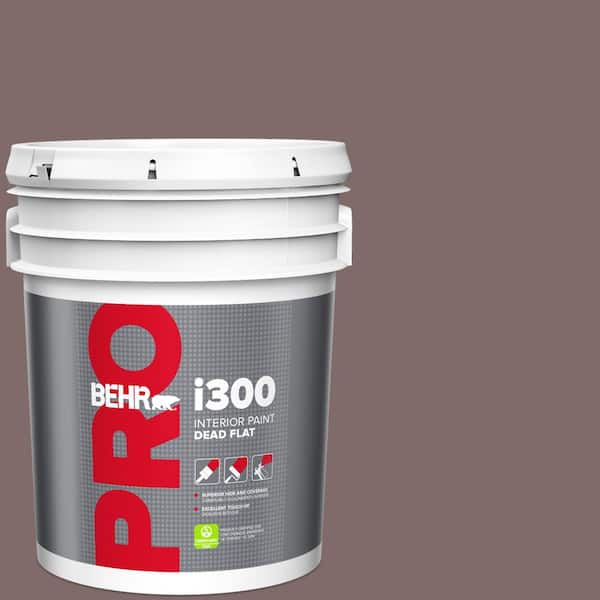 BEHR PRO 5 gal. #MQ1-41 Autumn Ashes Dead Flat Interior Paint