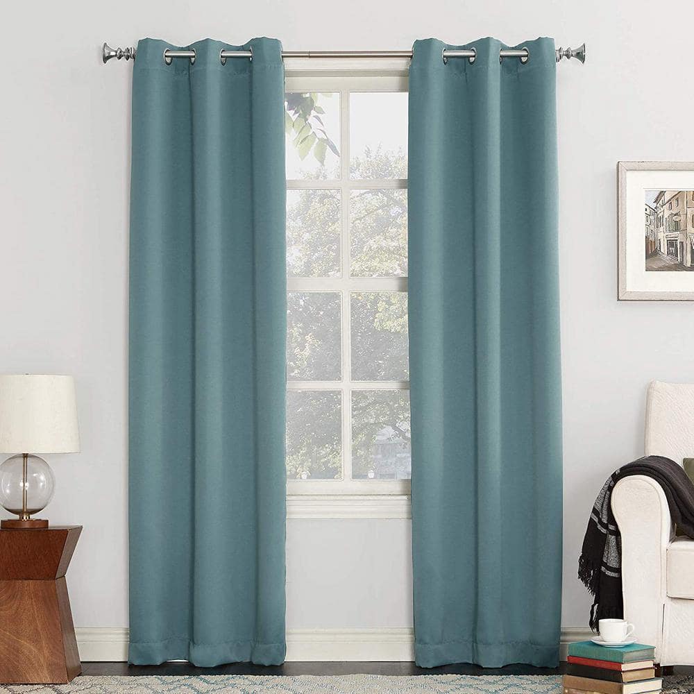 Mineral Blackout Grommet Curtain Panel, 40" x 63" Polyester