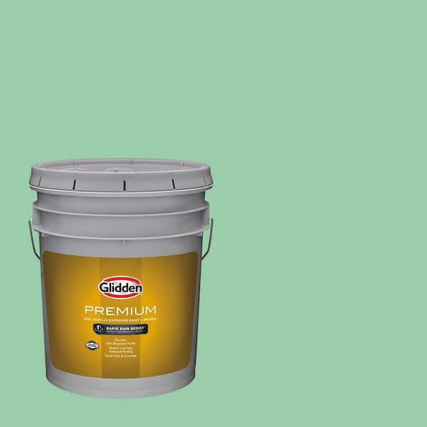 Glidden Premium 5 gal. PPG1226-4 Heath Green Flat Exterior Latex