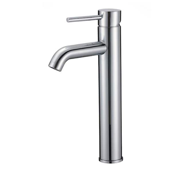 Eisen Home Melrose Single-Handle Single-Hole Vessel Bathroom Vanity Faucet in Polished Chrome
