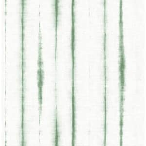 Orleans Green Shibori Faux Linen Paper Strippable Roll (Covers 56.4 sq. ft.)