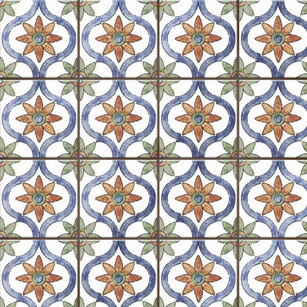 Sentier des Bourges 5 in. x 5 in. Porcelain Floor and Wall Tile (8.4 sq. ft. /Case)