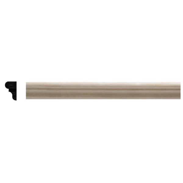 Ornamental Mouldings 41-4WHW .25 in. D X .406 in. W X 47.5 in. L ...
