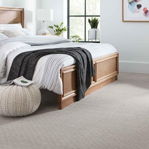 Pure - Misty Morn - Gray 38 oz. Triexta Pattern Installed Carpet